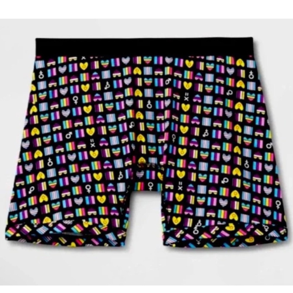 TOMBOYX PRIDE Underwear Boy Shorts Sizes Small & Medium Rainbow NWT - Picture 3 of 5